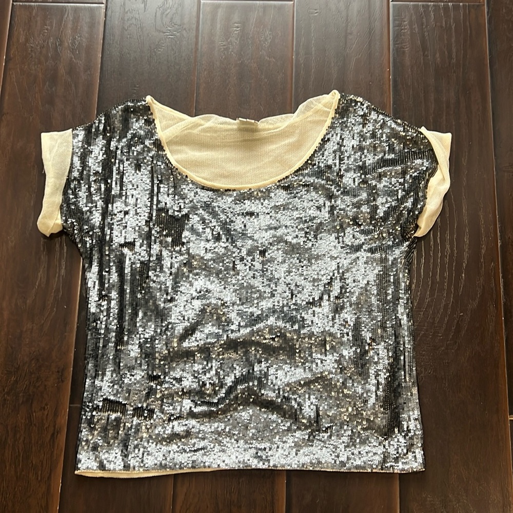 Haute Hippie Sequin Top, size Medium